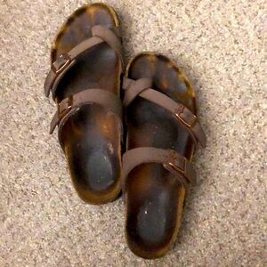 Birkenstock Mayari sandals. . Some wear but leather in great shape!